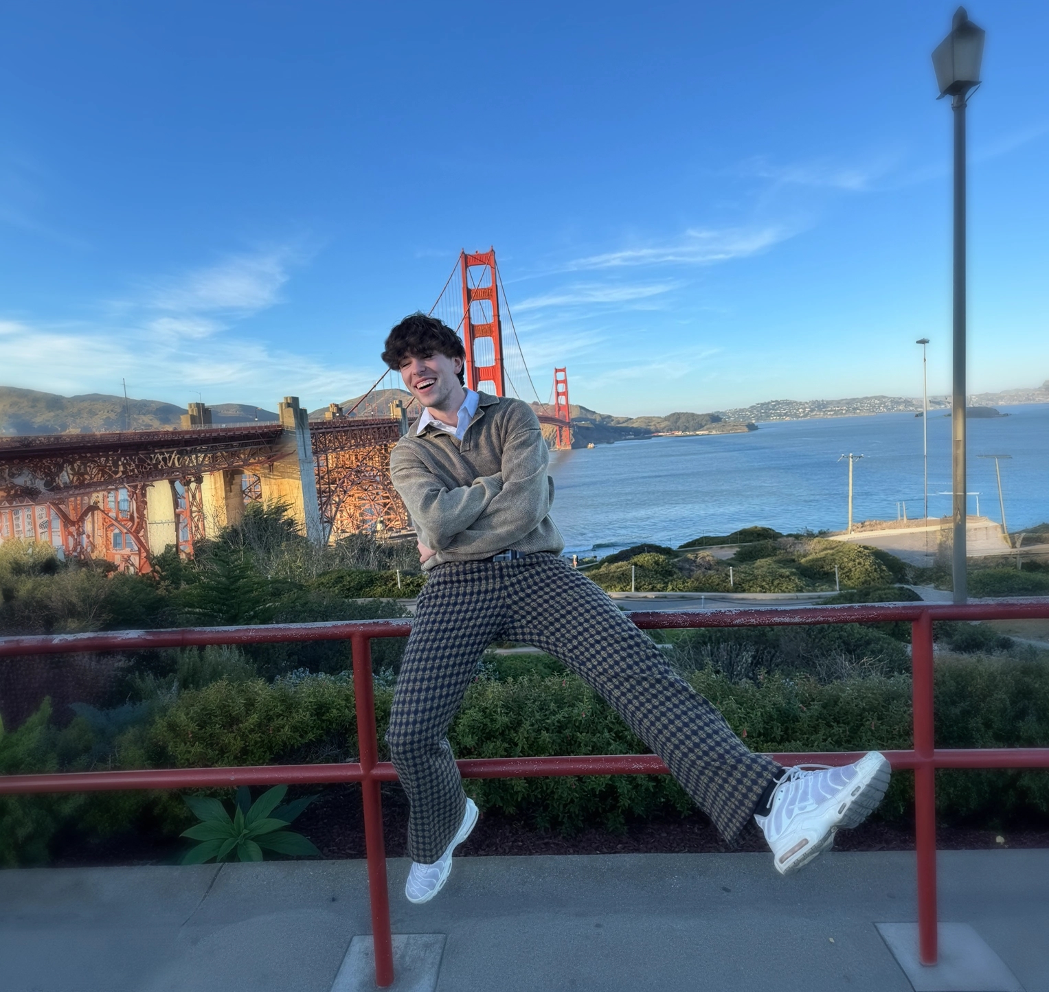 Joshua Burits in San Francisco, Aufnahme vom Handy